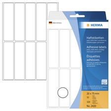 HERMA Vielzweck-Etiketten, 34 x 67 mm, weiß, Großpackung