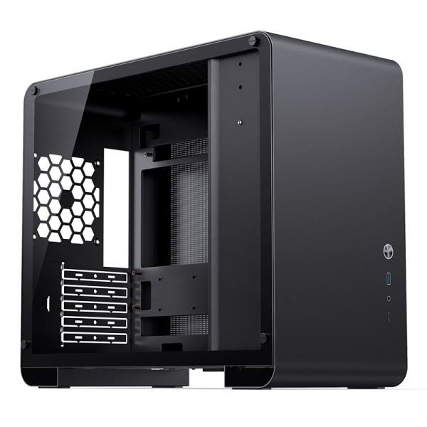 JONSBO U4 Mini Micro-ATX-Gehäuse, Tempered Glass - schwarz U4 MINI BLACK