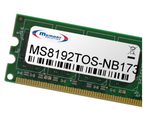 MEMORYSOLUTION Toshiba MS8192TOS-NB173 8GB MS8192TOS-NB173