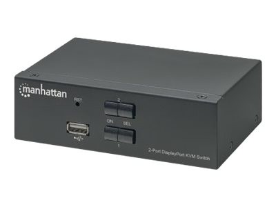 MANHATTAN KVM Switch 2-Port DisplayPort 4K@60Hz 153546