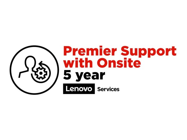 LENOVO On-Site + Premier Support - Serviceerweiterung - Arbeitszeit und Ers 5WS0V07824