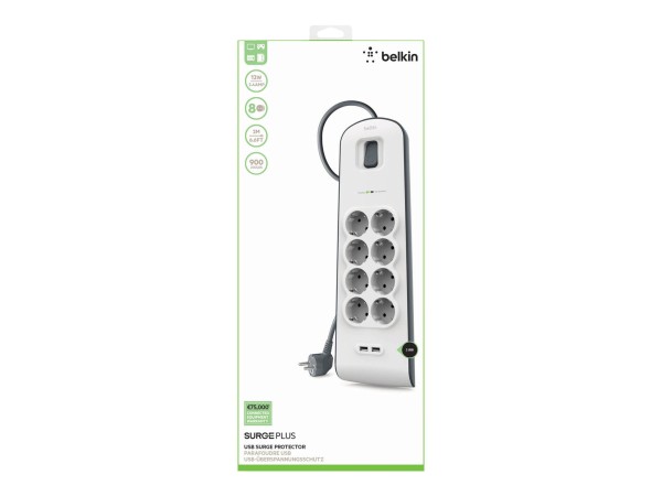 BELKIN SURGE PLUS EIGHT FOLD/ 2.4 A BSV804VF2M