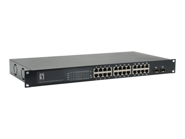 LEVELONE LEVEL ONE LevelOne Switch 48,3cm 26x GEP-2622W380 2xSFP 802.3af/at PoE