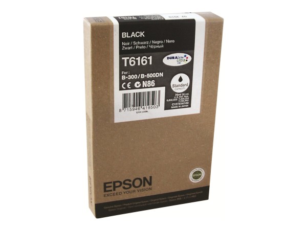 EPSON T6161 Schwarz Tintenpatrone C13T616100