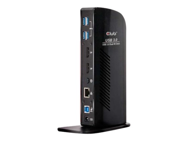 CLUB3D 4K Dockingst.60Hz USB3 ->6xUSB3/2xDP/LAN/Audio bl. retail CSV-1460