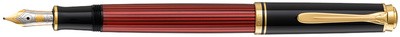 Pelikan Füllhalter "Souverän 400", schwarz/rot, M