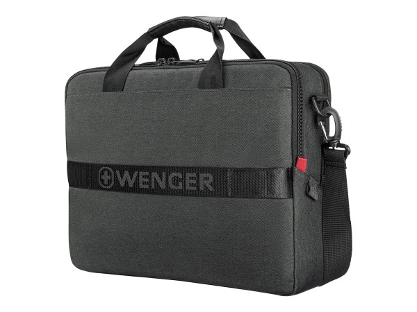 WENGER MX ECO Brief, 16" Laptop Briefcase, Charcoal 612263