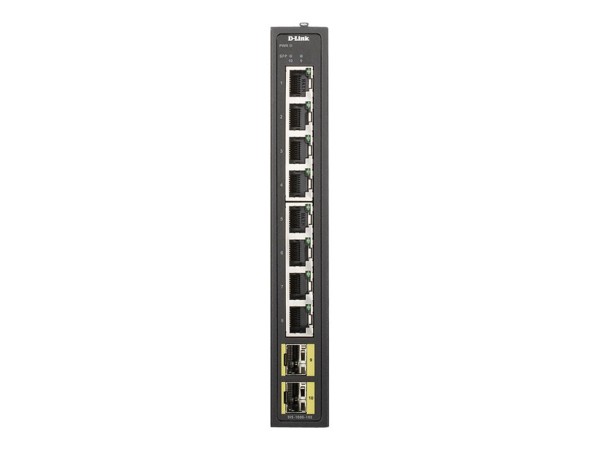 D-LINK 8-port Gigabit Industrial Switch including 2 x 100/1000M SFP DIS-100G-10S