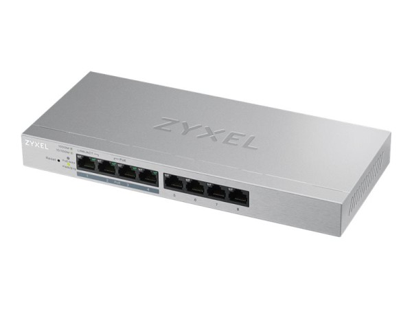 ZYXEL Switch GS1200-8HP V2 PoE+ webmanaged Switch 4xPoE 60W GS1200-8HPV2-EU0101F