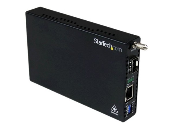 STARTECH.COM Gigabit Ethernet LWL / Glasfaser Medienkonverter mit SFP - 10 ET91000SFP2