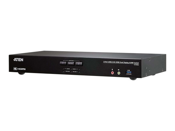 ATEN CS1842 KVMP-Switch 2-fach 4K HDMI Dual Display USB 3.0 Audio (CS1842) CS1842