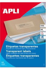 agipa Wetterfeste Etiketten, 70 x 37 mm, transparent