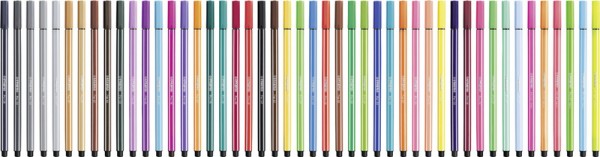 STABILO Fasermaler Pen 68, Strichstärke: 1,0 mm, dunkelgrau