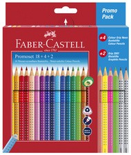 FABER-CASTELL Dreikant-Buntstifte Colour GRIP, Promoetui