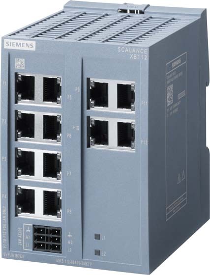 SIEMENS SIEMENS SCALANCE 6GK5112-0BA00-2AB2 XB112 unmanaged Switch, 12x 10/100 Mbit