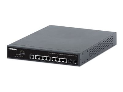 INTELLINET 10-Port L2+ Managed PoE++ Switch 8x Gbit 2x SFP 562003