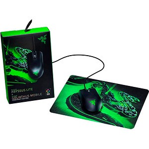 RAZER Abyssus Lite Gaming Mouse + Goliathus Mobile Mousepad (Kabelgebundene RZ83-02730100-B3M1