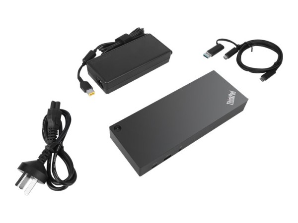 LENOVO ThinkPad Hybrid USB A/C Dock 2xDisplayPort 2xHDMI 2x3840x2160-60Hz 1 40AF0135UK