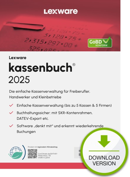 LEXWARE ESD kassenbuch Version 24.00 (2025) 365-Tage 08849-2038