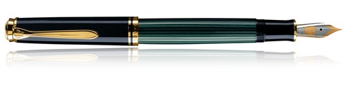 Pelikan Füllhalter Souverän 400, schwarz/grün, B