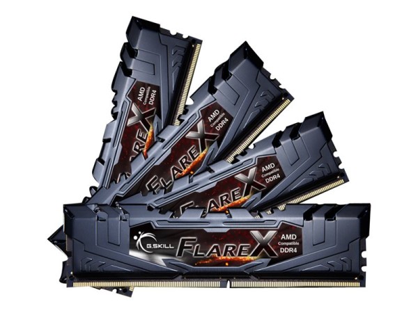 G.SKILL FlareX 32GB Kit (4x8GB) F4-3200C16Q-32GFX
