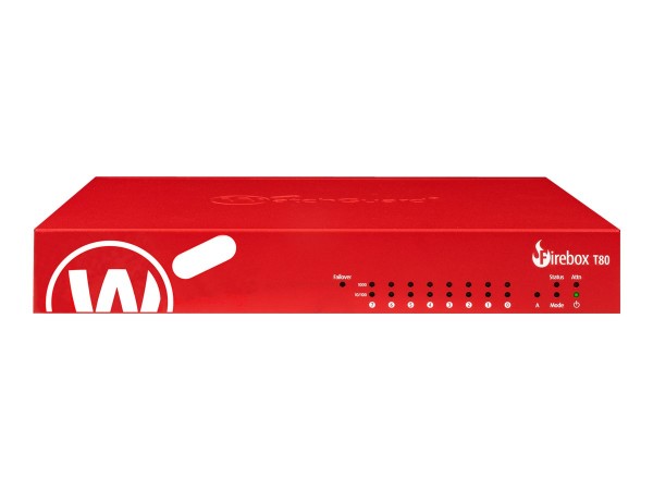 WATCHGUARD WGT WatchGuard Firebox T80 High Availability mit 1yr Standard Su WGT80071-EU