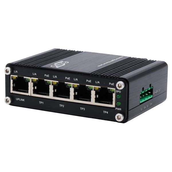 EXSYS GmbH Mini 5-Port Ethernet PoE Switch - 5*10/100/1000Tx EX-62020POE - EX-62020POE