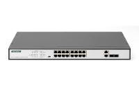 DIGITUS 19" Fast Ethernet PoE Switch, 16-Port, Unmanaged