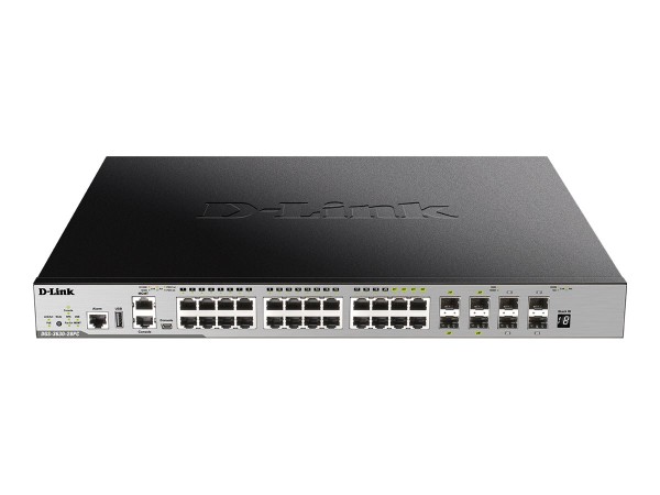 D-LINK 28-Port Layer 3 Gigabit PoE Stack Switch (SI) DGS-3630-28PC/SI