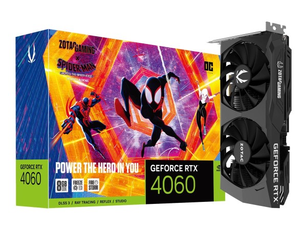 ZOTAC GeForce RTX 4060 Twin Edge OC Spiderman Edition 8GB ZT-D40600P-10SMP