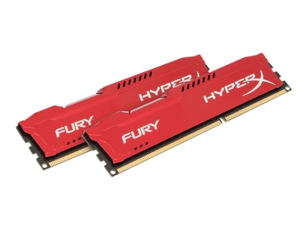 8GB CL10 Kingston HyperX Fury Series rot HX316C10FRK2/8