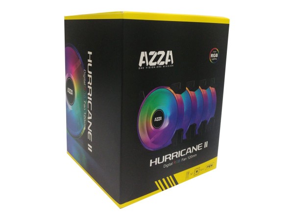 AZZA Hurricane II ARGB 120mm, 4 Stück FNAZ-12DRGB2-241