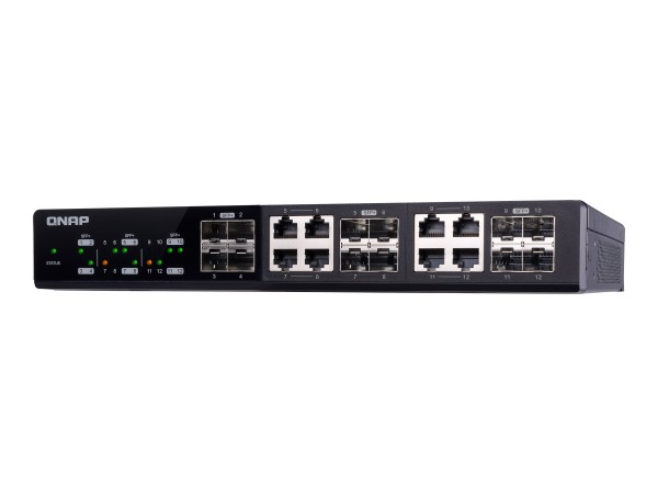 QNAP QSW-M1208-8C - Switch - managed - 4 x 10 Gigabit SFP+ + 8 x combo 10 G QSW-M1208-8C