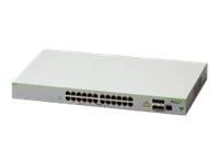 ALLIED TELESIS ALLIED TELESIS ALLIED 24 x 10/100T ports and 4 x 100/1000X SFP 2 for Stacking  Fixed AC power supply