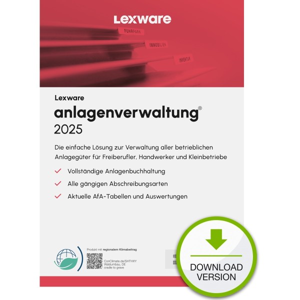 LEXWARE anlagenverwaltung 2024 ABO Download 09093-2036