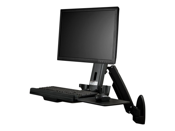 STARTECH.COM Wandmontage Sitz-/ Steh Workstation - 1 Monitor bis zu 60,96cm WALLSTS1