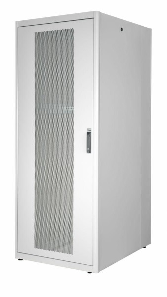 EQUIP Serverschrank 19" 42U 800x1000mm gelochte Tür grau EBF-42-8010-G-CCAA