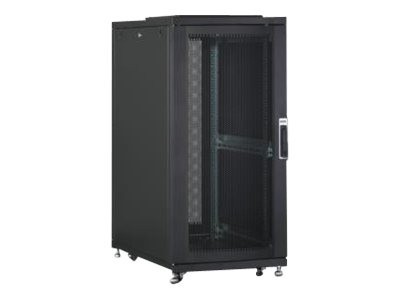 DIGITUS Serverschrank 19"; 26HE; Schw; perf. Tür 1260x600x1000 DN-19 SRV-26U-B-1