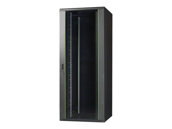 GRAFENTHAL NETWORK RACK NR BLACK 47U - W800 x D800 x H2210, FRONT DOOR WITH 224G0909