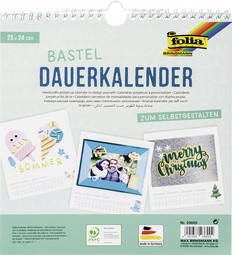 folia Kreativ-Wandkalender, 230 x 240 mm, weiß