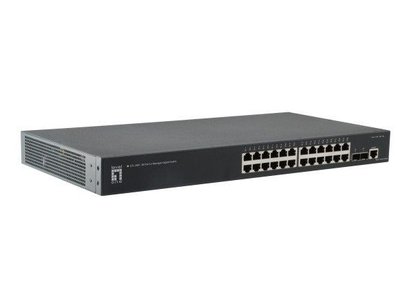 LEVEL ONE LEVELONE GTL-2661 26-Port-L2-Managed-Gigabit Ethernet-Switch 2 x GTL-2661
