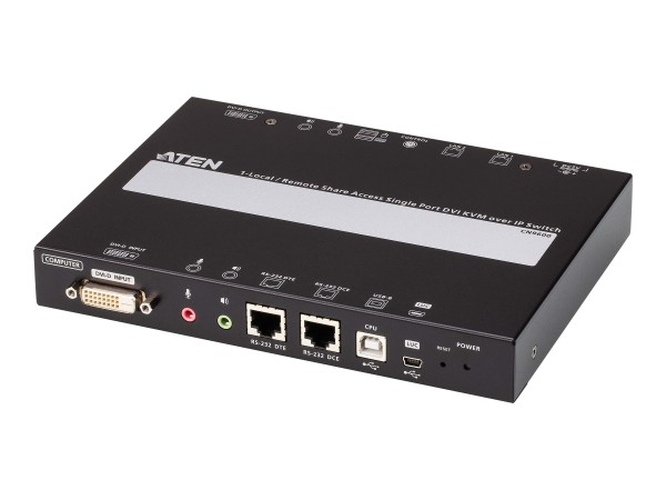 ATEN CN9600 DVI KVM over IP Switch - Fernsteuerungsgerät - GigE CN9600