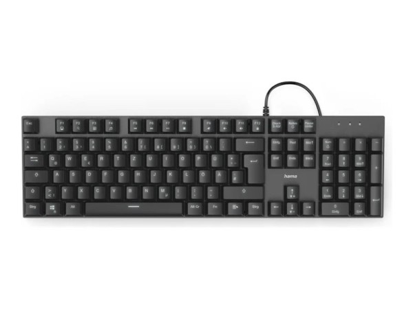 HAMA MKC-650 USB Tastatur Deutsch, QWERTZ Schwarz 00182678