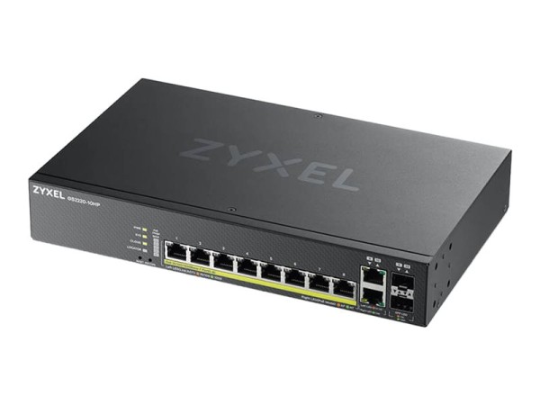 ZYXEL Switch GS2220-10HP 8Port+2xSFP/Rj45 PoE+ 180W GS2220-10HP-EU0101F