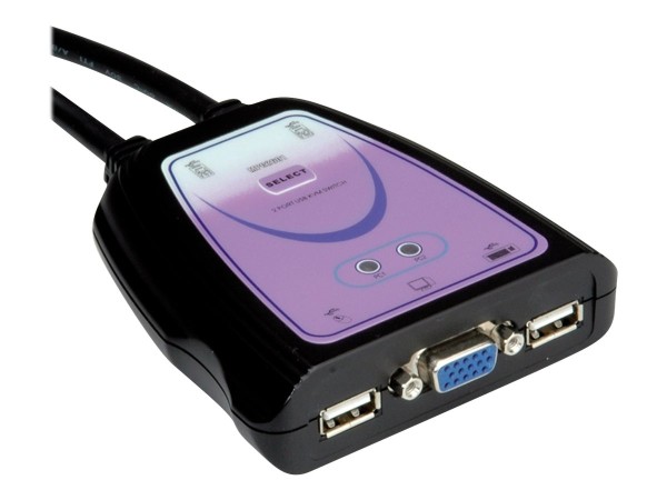 VALUE KVM Switch Star 1User 2PC manuell USB 14.99.3261