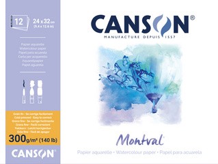 CANSON Zeichenpapierblock "Montval", 180 x 250 mm, 300 g/qm