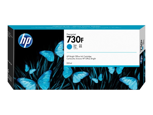 HP 730F - 300 ml - mit hoher Kapazität - Cyan - Original - DesignJet - Tint 1XB27A