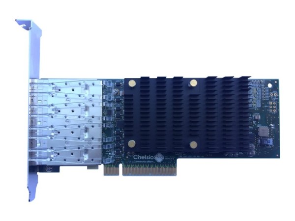 CHELSIO CHELSIO Quadport U-Wire Adapter PCIe 10Gbit T540-LP-CR