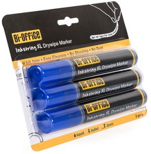 Bi-Office Whiteboard-Marker Inkstring, 3er Etui, sortiert