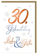 SUSY CARD Geburtstagskarte - 50. Geburtstag "Schrift"